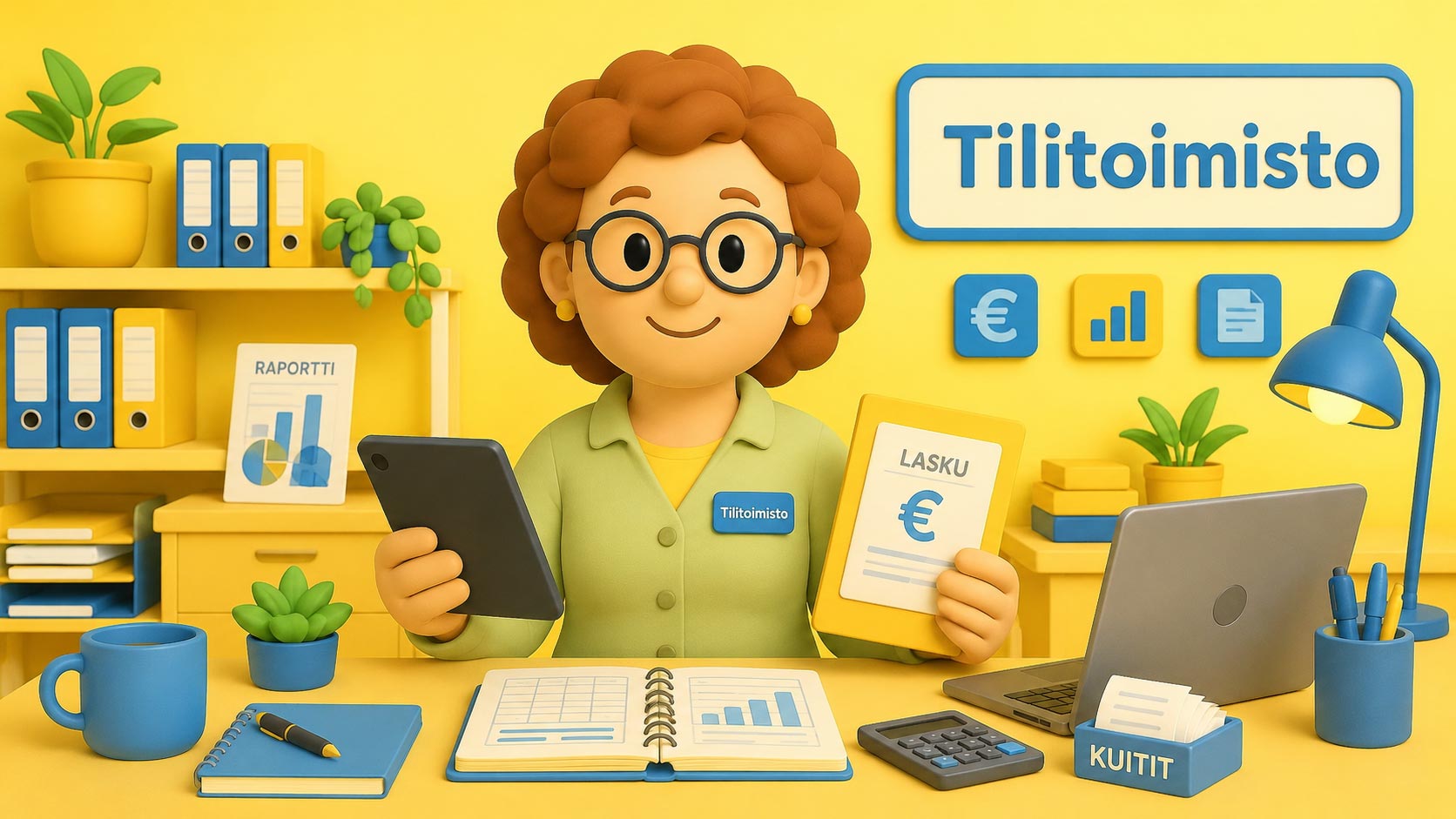 Puhelinvastaaja tilitoimistolle