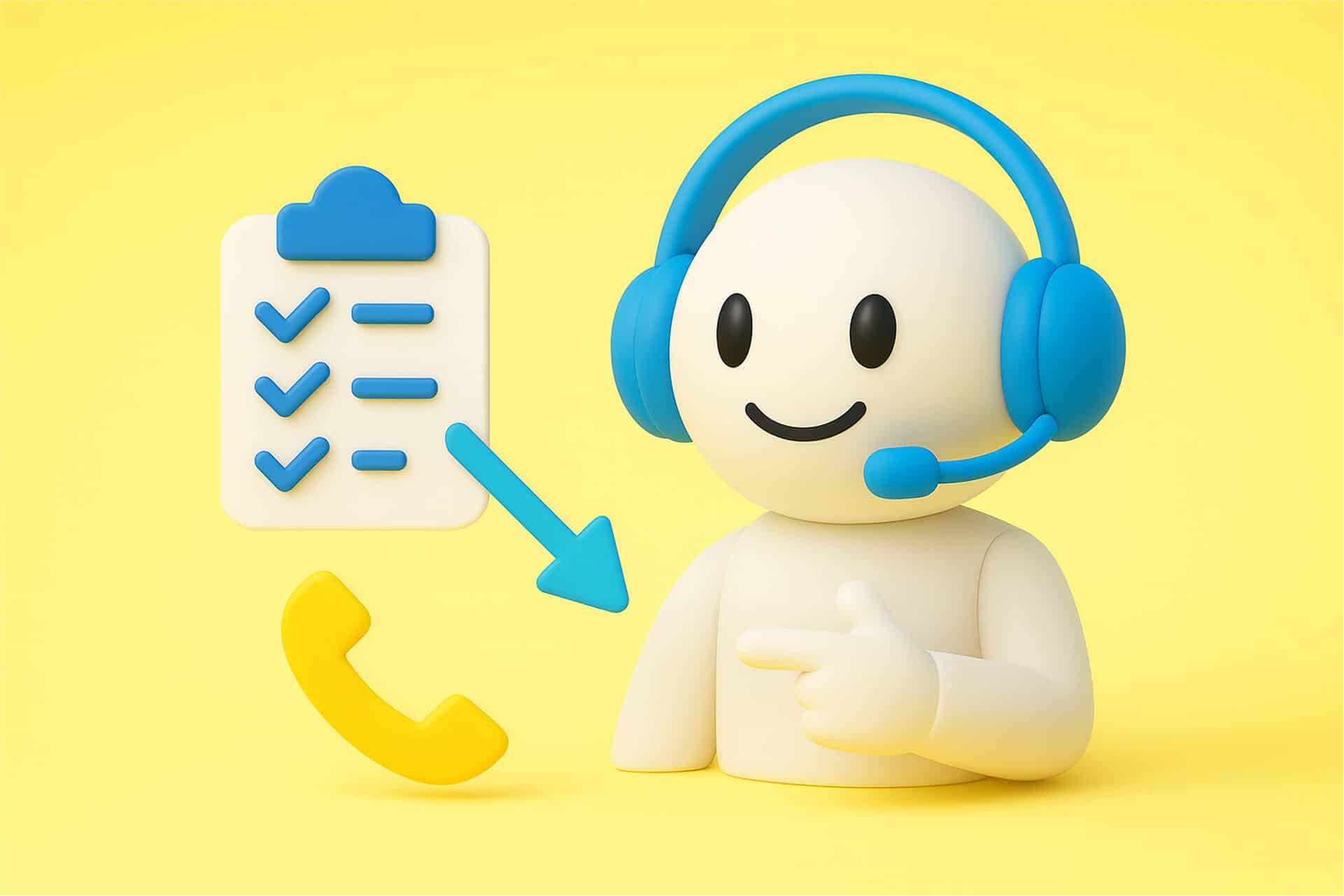 Tekoälypuhebotti ja checklist – automaatio ohjaa puhelut ja tehostaa asiakaspalvelua.